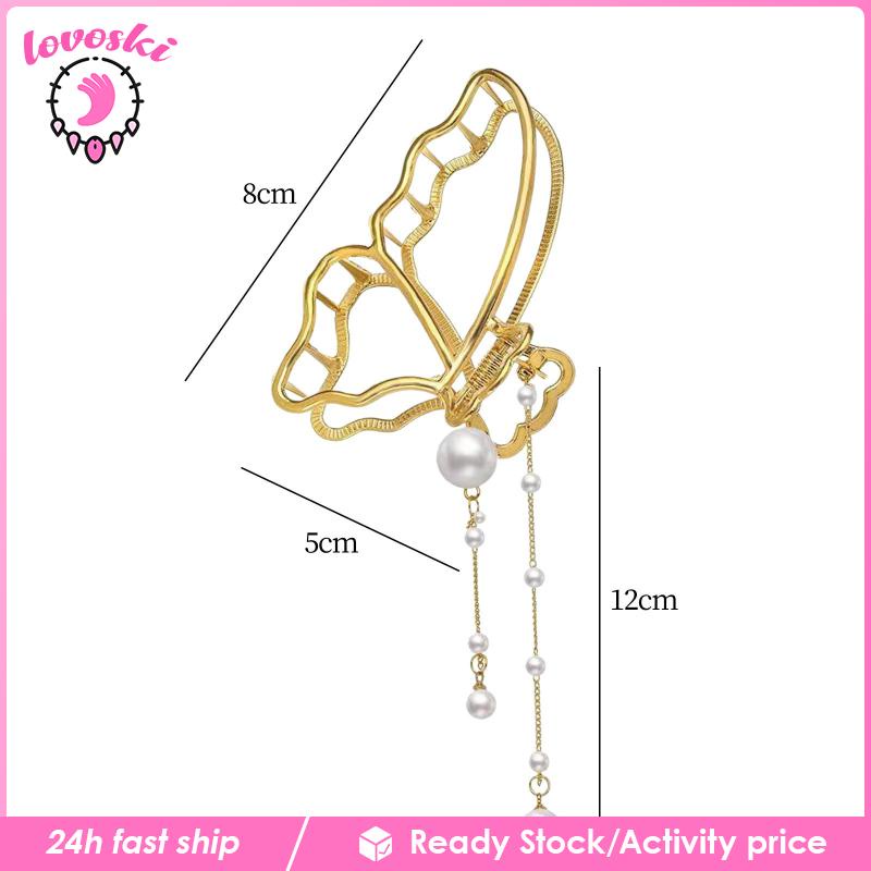 Kẹp Tóc Tua Rua Dài Mỏng Phong Cách Retro Cho Nữ