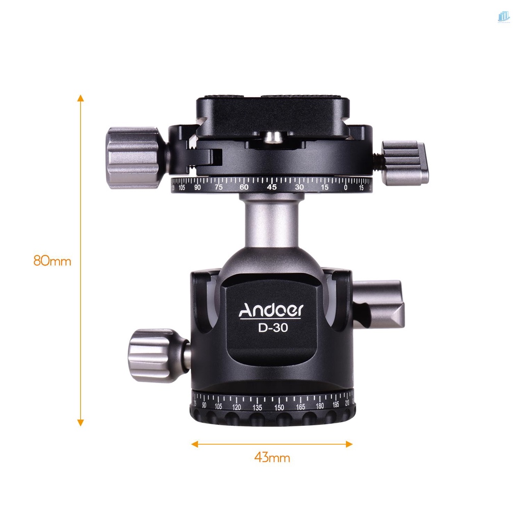 Chân Máy Ảnh Andoer D-30 Thiết Kế Hình Chữ U Chịu Tải Trọng Tối Đa 18kg / 40lbs Bằng Hợp Kim Nhôm Kèm Túi Đựng