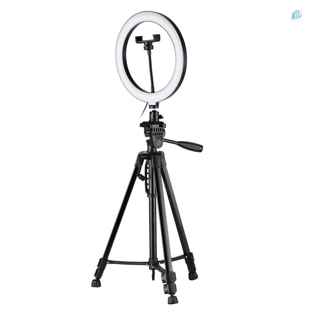 Vòng Đèn LED Andoer 10inch 2800K-5700K 3 Màu Có Giá Đỡ Ba Chân Cho Điện Thoại / Máy Ảnh