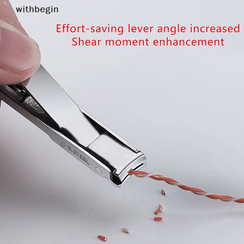 Kềm Cắt Móng Tay Bằng Thép Không Gỉ Siêu Mỏng Có Thể Gập Lại