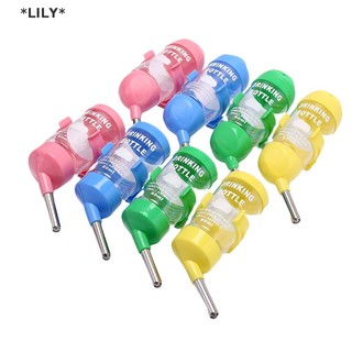 LILY 80ml nhựa hamster uống nước chai Dispenser treo Pet uống chai uuu