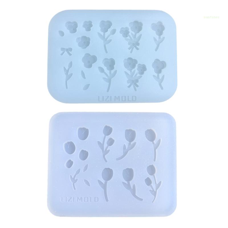 Khuôn Silicone Đổ Nhựa Resin Hình Bông Hoa