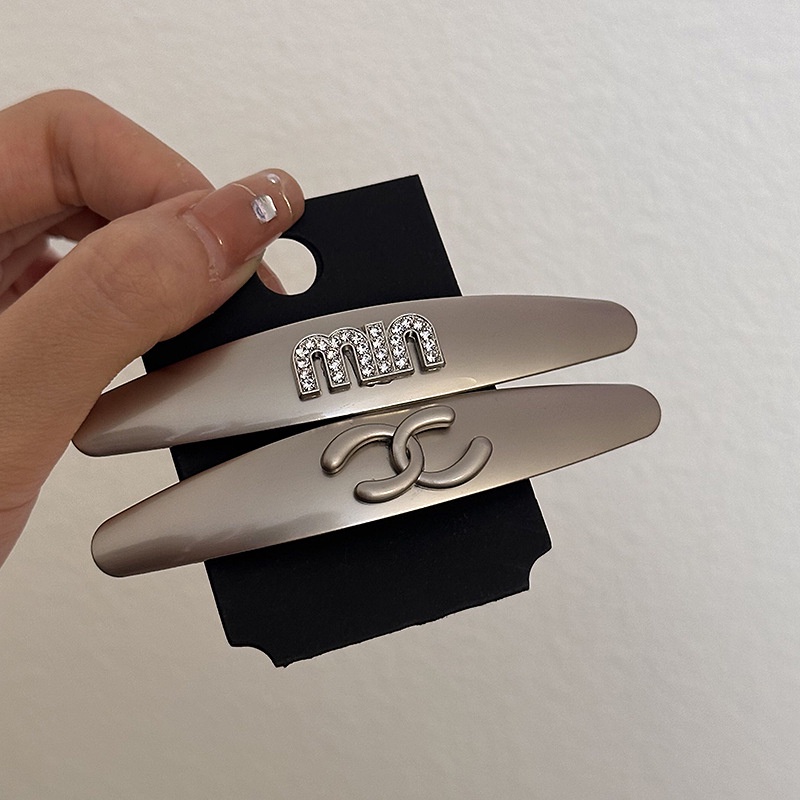 Kẹp Tóc Kim Loại Hình Mỏ Vịt Màu Bạc Phong Cách Âu Mỹ Cổ Điển Thời Trang 2023