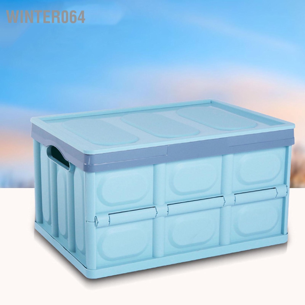 Winter064 Hộp đựng cốp xe ô tô có thể gập lại nhựa ABS dung lượng lớn cho nhà để tại