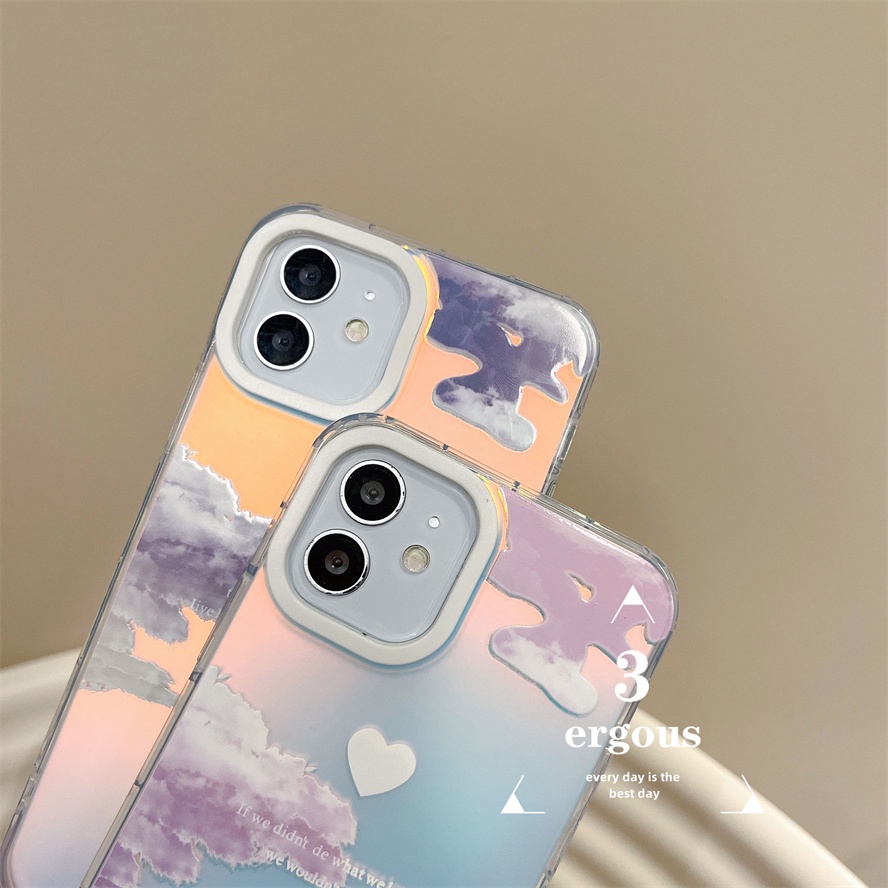 Ốp Điện Thoại Mềm Chống Sốc Màu Gradient Cho IPhone 14 13 12 11 Pro Max SE2020 X XR Xs Max 7 8 Plus