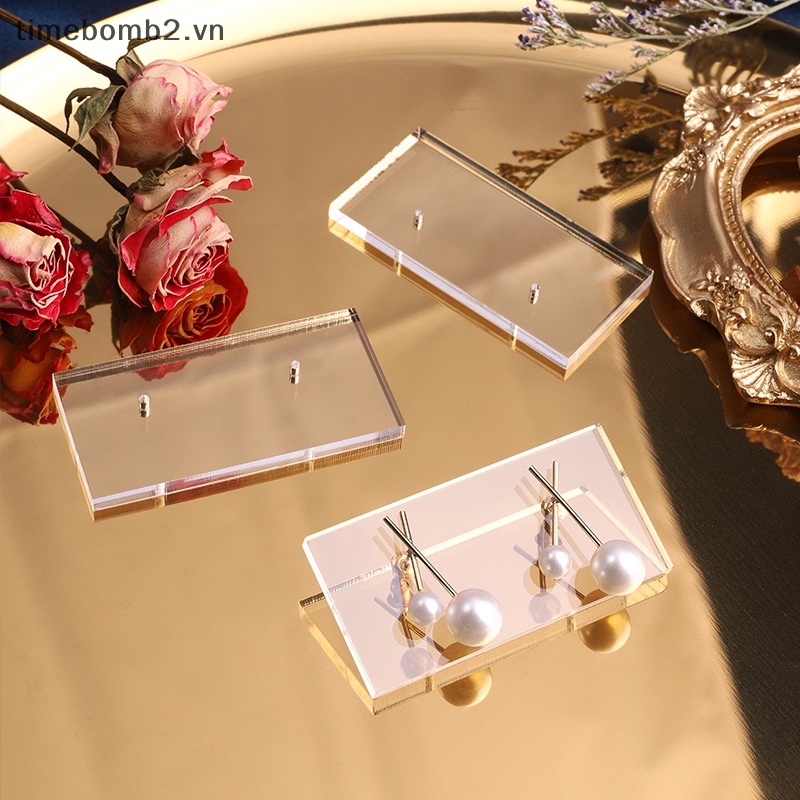 Set 10 Bảng Acrylic Trong Suốt Trưng Bày Bông Tai DIY