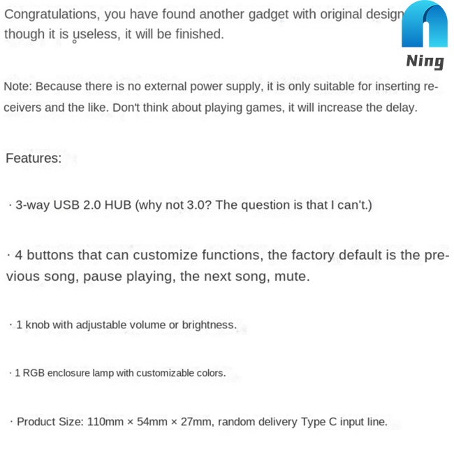 Bộ Điều Khiển Máy Tính Cổng Usb Có Đèn Rgb