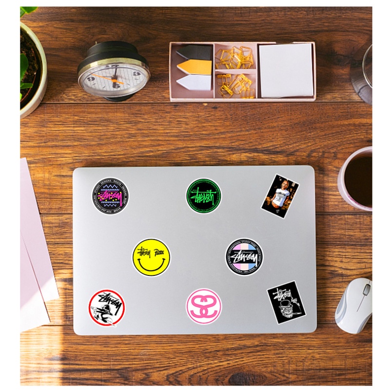 Z&M❀ Sticker Dán Trang Trí Hình Chữ Stussy Độc Đáo ❀ Bộ 50 Miếng Dán Chống Thấm Nước Đồ Chơi Chất Lượng Cao