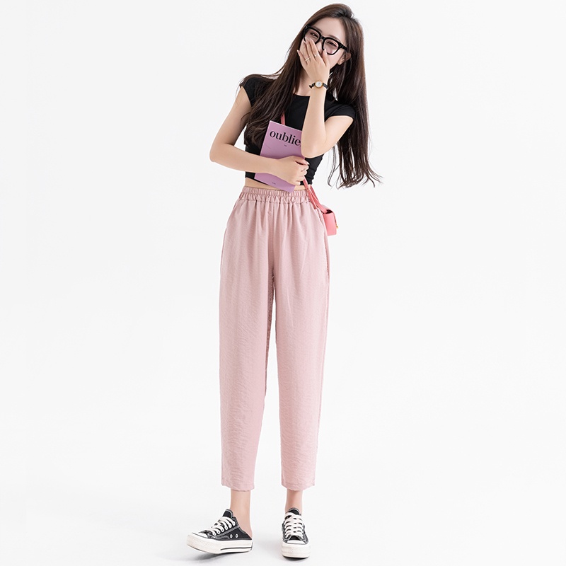 SUXI Quần Dài Ống Đứng Lưng Cao Tôn Dáng Thời Trang Hè Cho Nữ