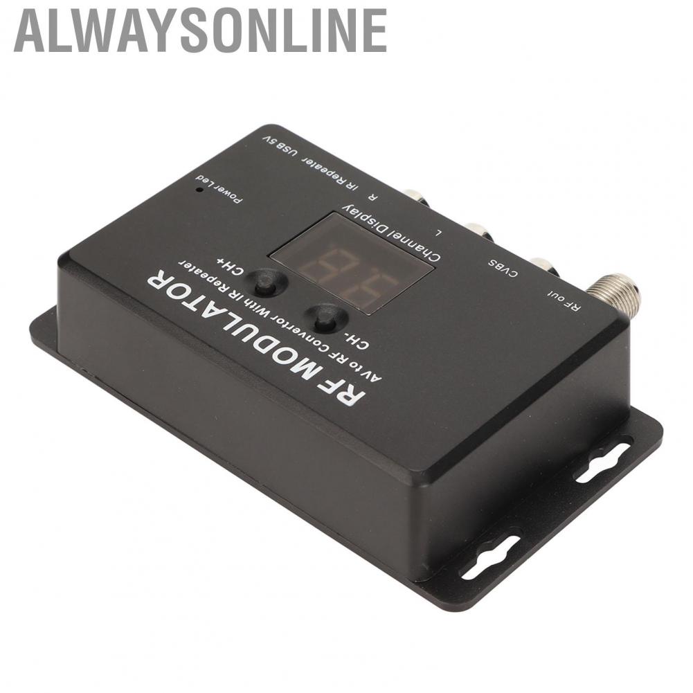 Alwaysonline RF Modulator Professional PAL NTSC 21 Channel AV to Convertor for Set Top Box DVR DVD hot