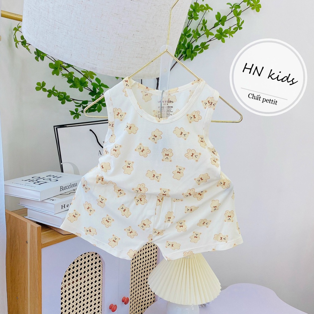 B4003- Bộ SN cài vai họa tiết HN kids NB-18m12kg