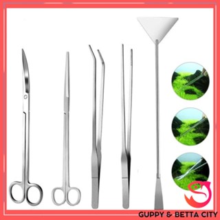 Bộ dụng cụ thủy sinh nhíp thẳng/nhíp cong/xẻng/kéo