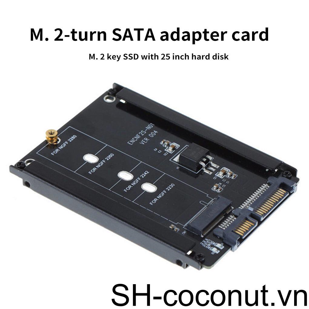 Card Chuyển Đổi 2 Trong 1 M 2 NGFF MSATA SSD Sang 2 5 "SATA 3 0 Cho PC