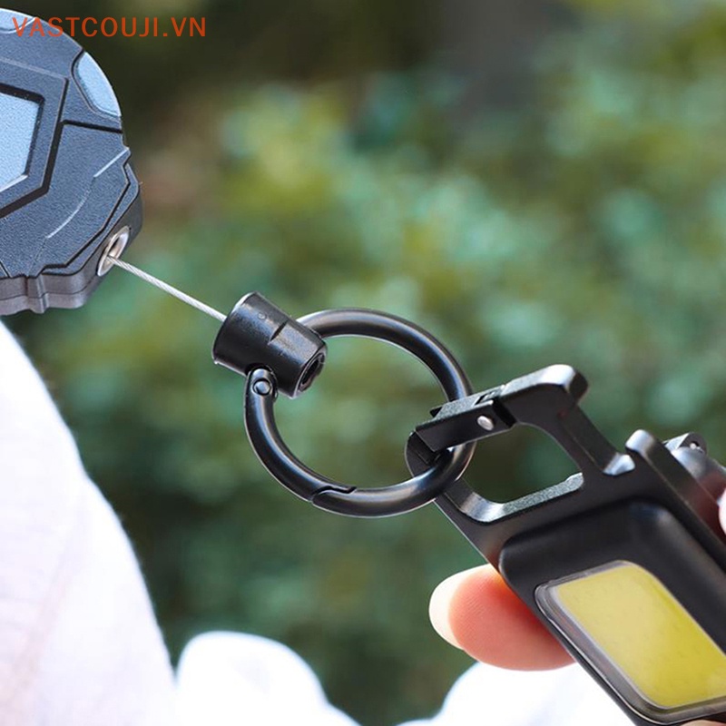 1 Móc Khóa VASTJI Đàn Hồi Có Thể Thu Gọn Chống Thất Lạc Dễ Dàng Cho Leo Núi Ngoài Trời