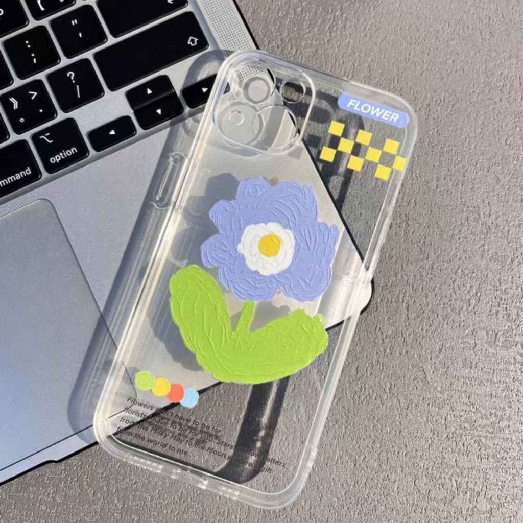 ✅Ốp Điện Thoại Phủ Lông Họa Tiết Hoa Xinh Xắn Phong Cách Nhật Hàn Cho iPhone14pro13 14 12 11