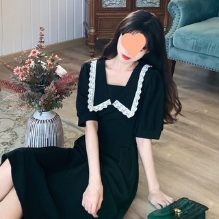 Đầm Nữ Dáng Dài Ôm Eo Phong Cách Pháp Thanh Lịch