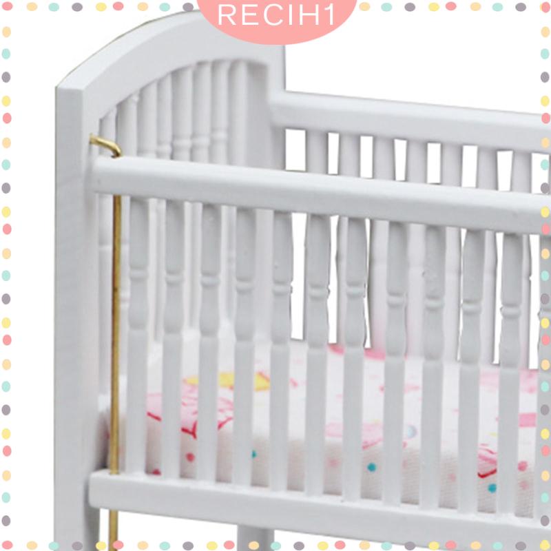 Mô Hình Nôi Em Bé Bằng Gỗ Tỉ Lệ 1: 12 Trang Trí Nhà Búp Bê