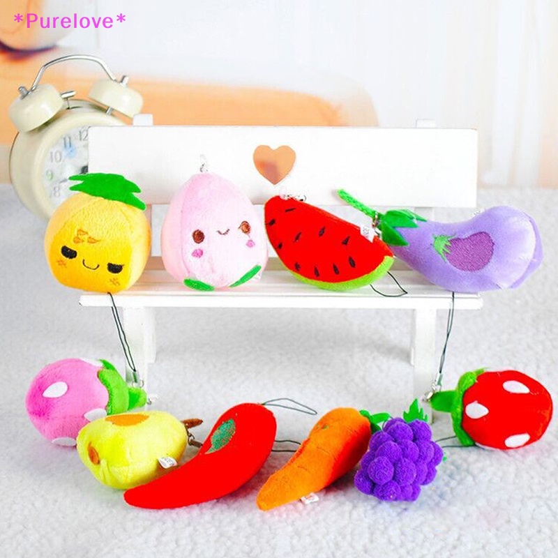 Set 1 / 5 Trái Cây Nhồi Bông 5cm - 10cm Xinh Xắn Dễ Thương