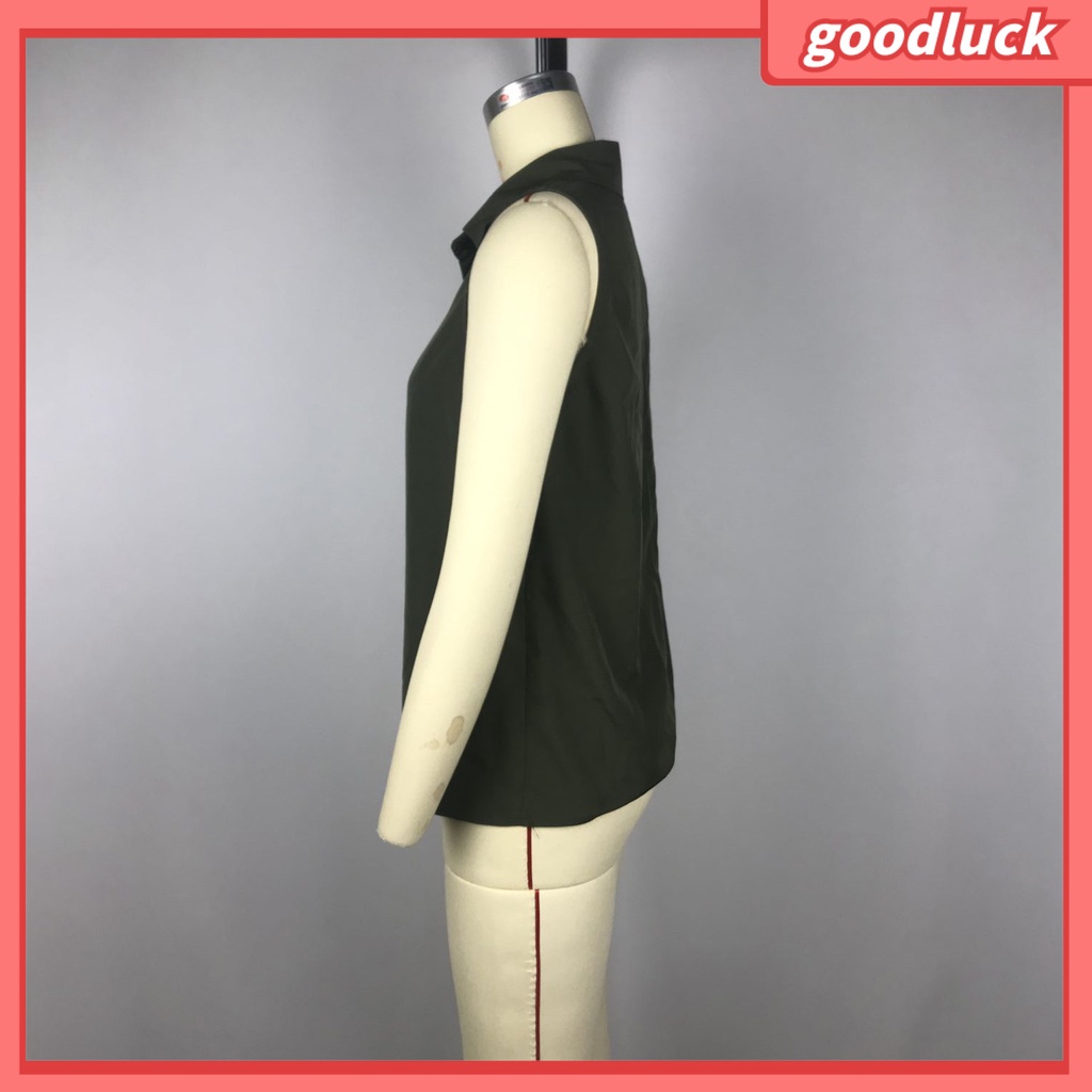 Áo Sơ Mi Không Tay Màu Sắc Đơn Giản Thời Trang Cho Nữ