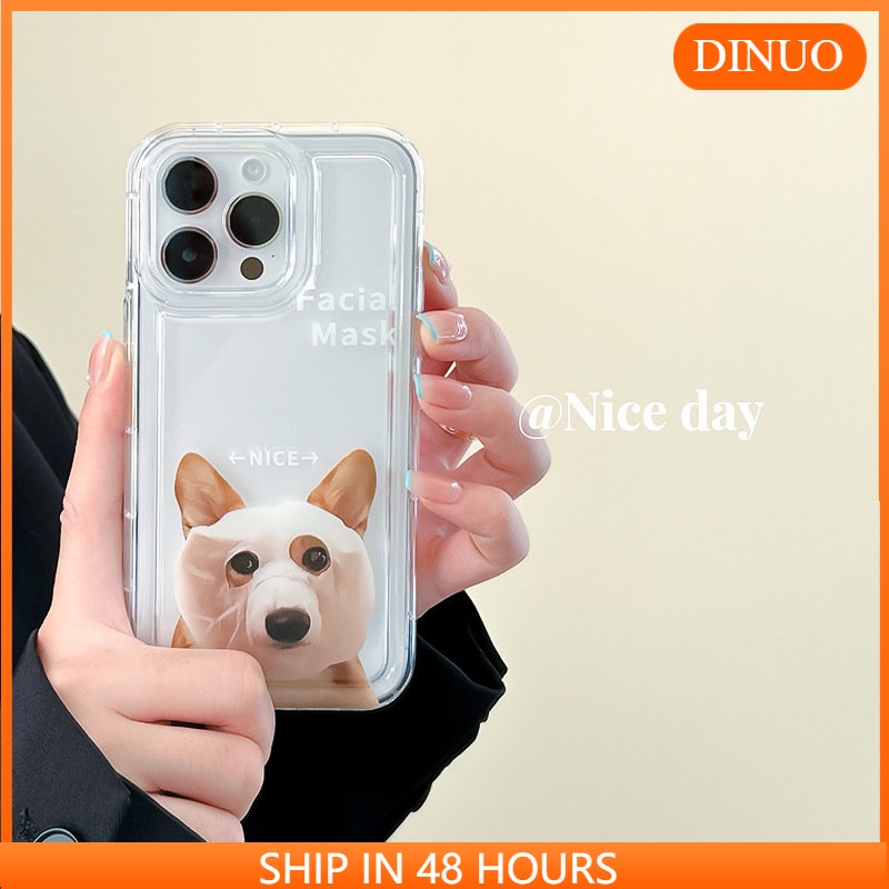 Ốp Điện Thoại Túi Khí Chống Sốc In Hình Cún Hoạt Hình Cho iphone14promax / 13 / 12 / 11 / XR / XS / X / XSMAX / 6 / 6SPLUS / 7 / 8PLUS
