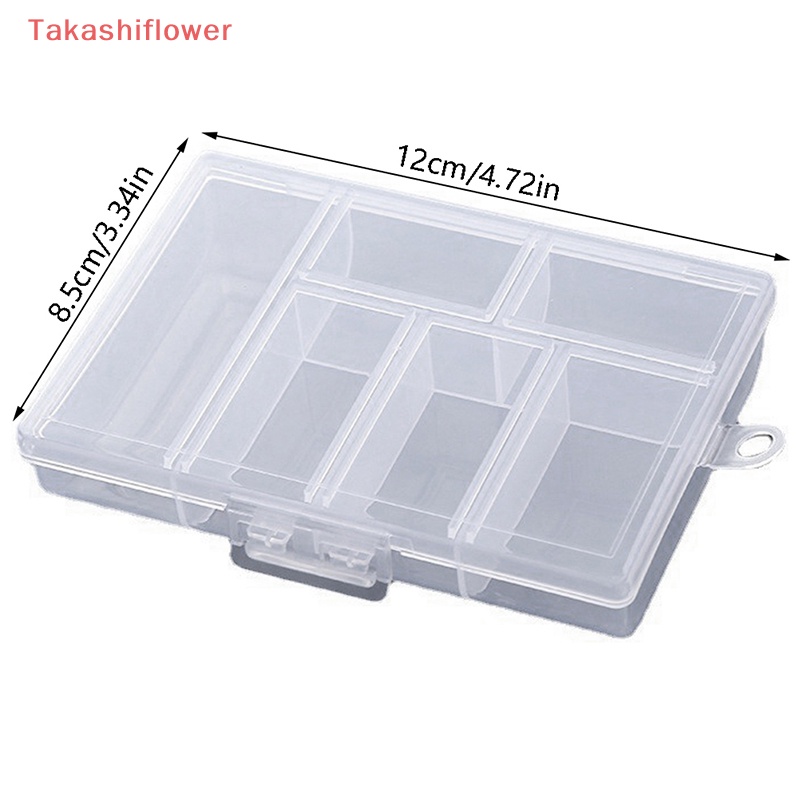 Hộp Đựng Hạt 6 Ngăn Trong Suốt Tiện Dụng Ốp