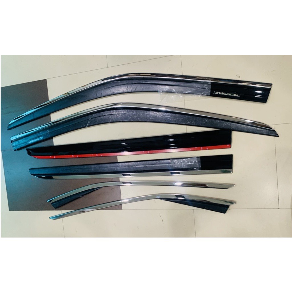 Vè che mưa Avanza 2022  Vè che mưa, viền che mưa xe Toyota Avanza 2022 loại chỉ INOX cao cấp 6 chi tiết