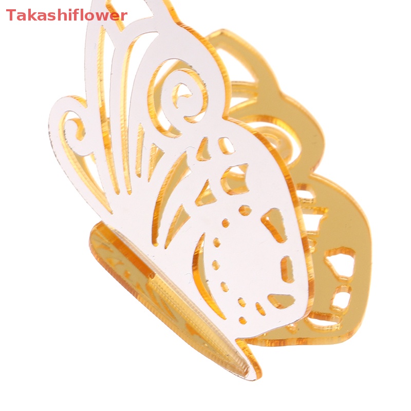 Set 5 Bươm Bướm Bằng Acrylic Trang Trí Bánh Kem