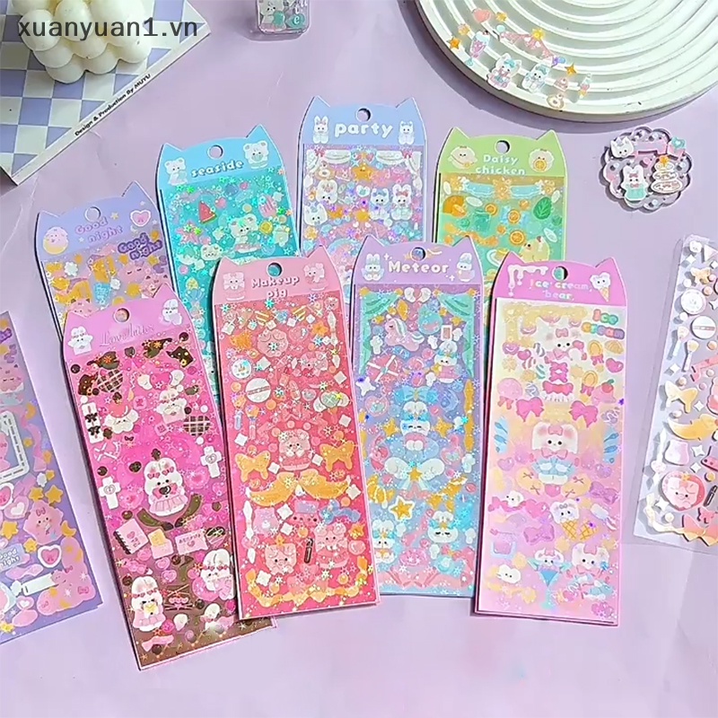 Miếng Dán Trang Trí Hình Động Vật Hoạt Hình Đáng Yêu