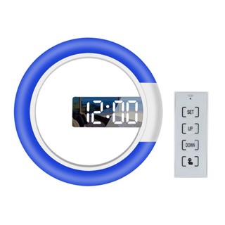 LED Mirror Hollow Wall Clock Modern Minimalist Creative Alarm Clock Wall Clock