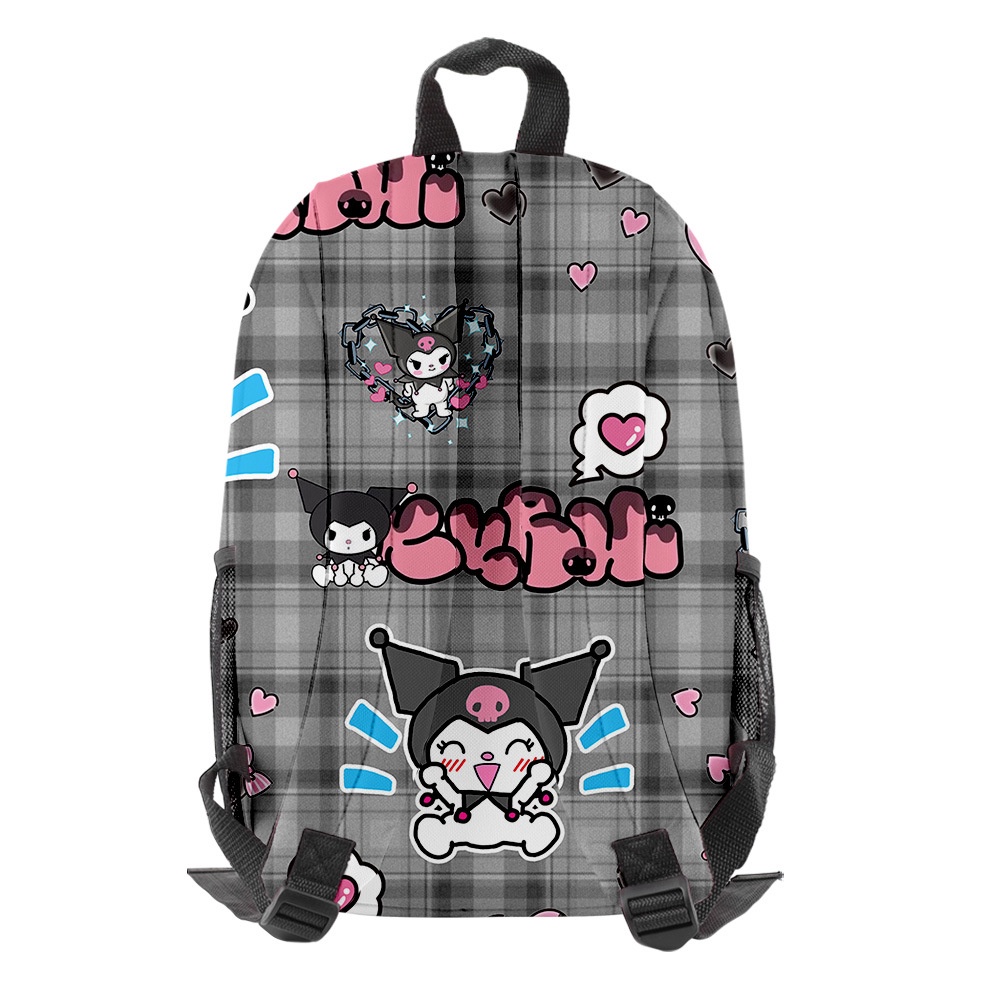 Ba Lô In Hình Sanrio Kuromi SQ3 Thời Trang Cho Nam Và Nữ