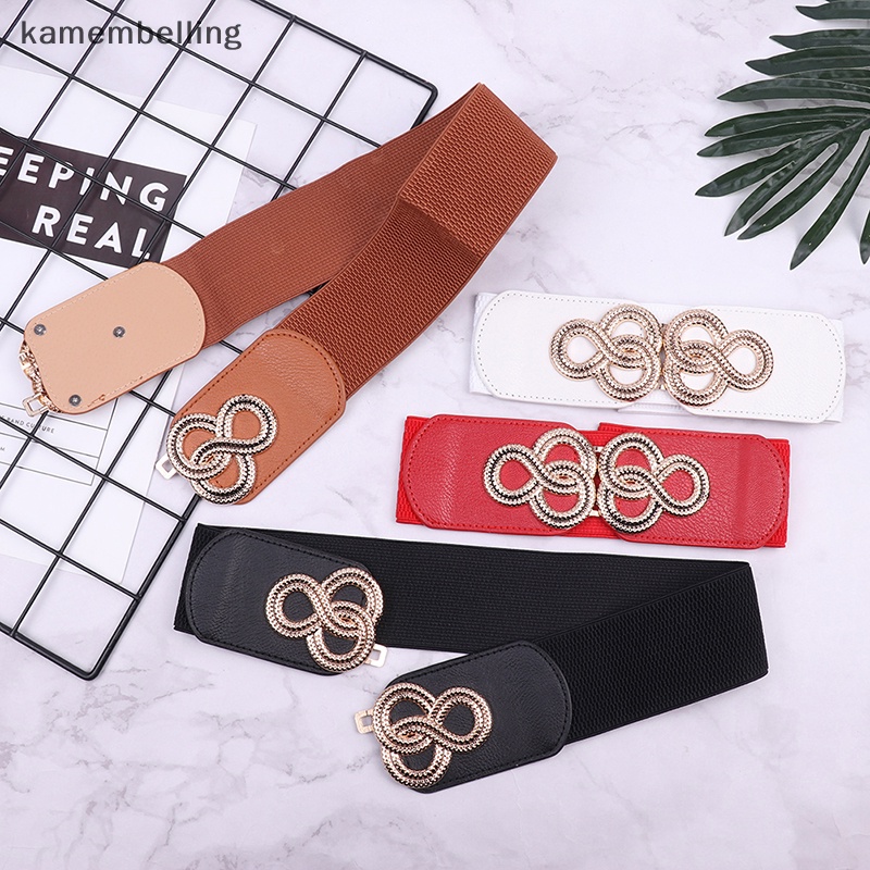 Thắt Lưng Nữ Bản Rộng Co Giãn Phong Cách Vintage