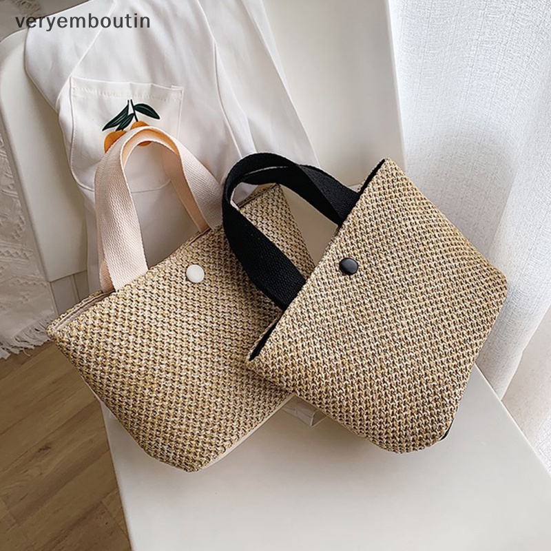 Túi Xách Đan Cói Đeo Vai Sức Chứa Lớn Thời Trang Mùa Hè