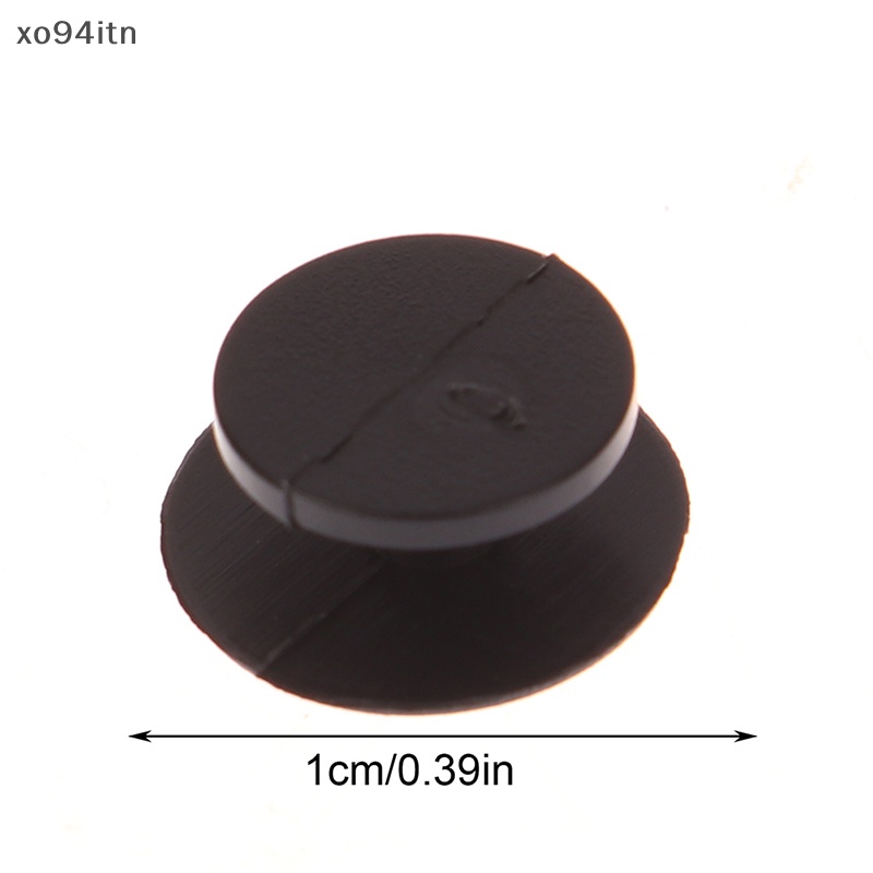 Set 100 Nút Nhựa Màu Đen Trong Suốt Làm Giày DIY