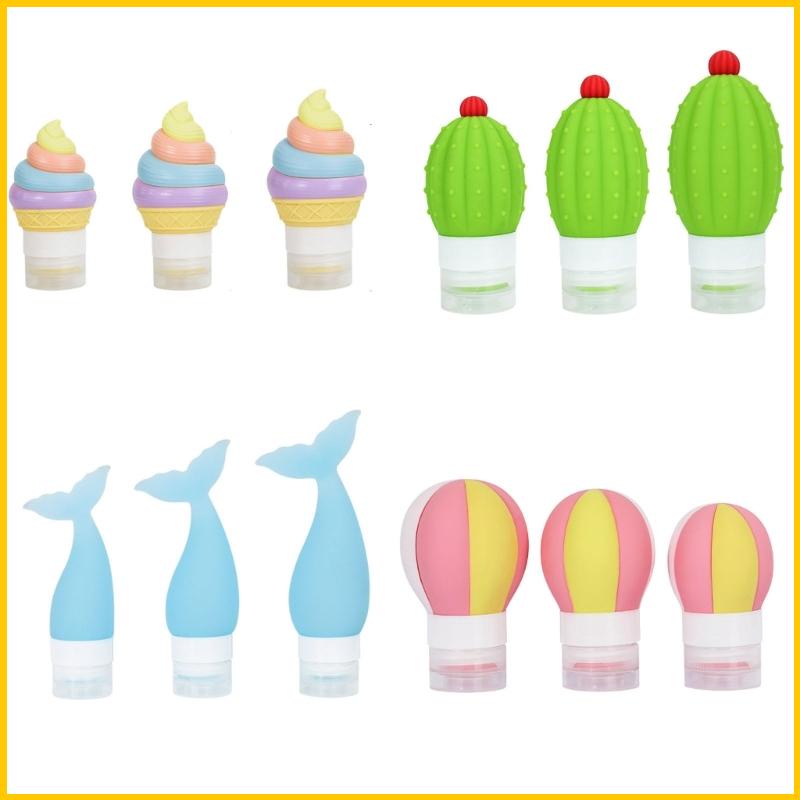Bình Silicone Đựng Xà Phòng Lỏng Chống Rò Rỉ Tiện Dụng Mang Theo Du Lịch