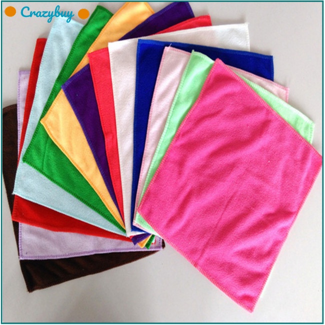 Cr Khăn Lau Tay Mềm Mại Thấm Hút Tốt Nhanh Khô Hình Vuông 25 X 25cm