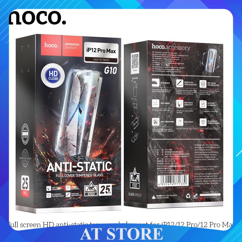 Kính Cường Lực Full Màn Hình 9H Hoco G10 Cho Các Dòng Ip Chính Hãng Chống Bám Vân Tay