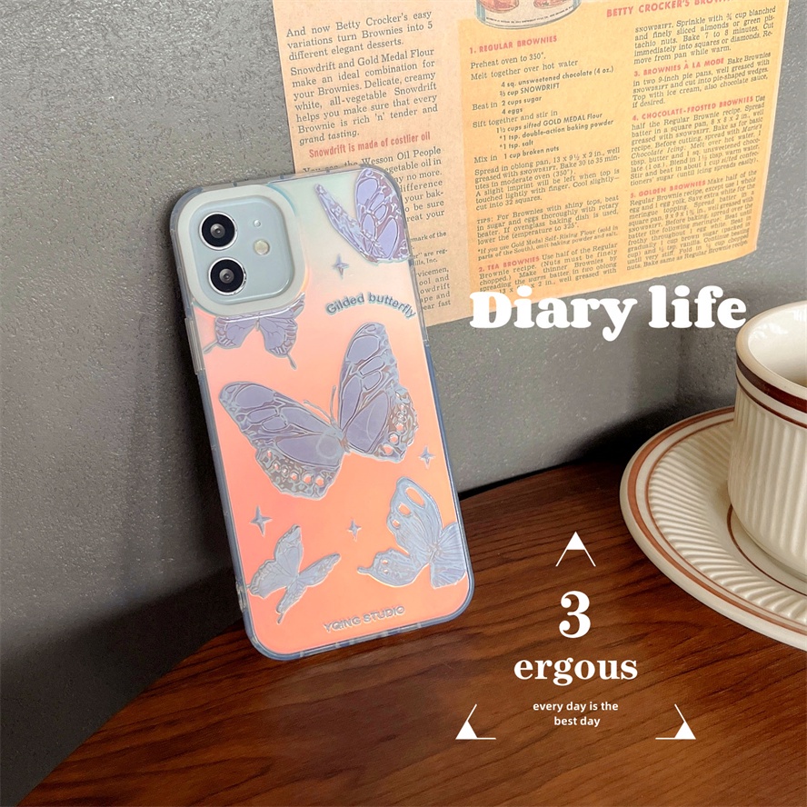 Ốp Điện Thoại Mềm Chống Sốc Màu Gradient Cho IPhone 14 13 12 11 Pro Max SE2020 X XR Xs Max 7 8 Plus