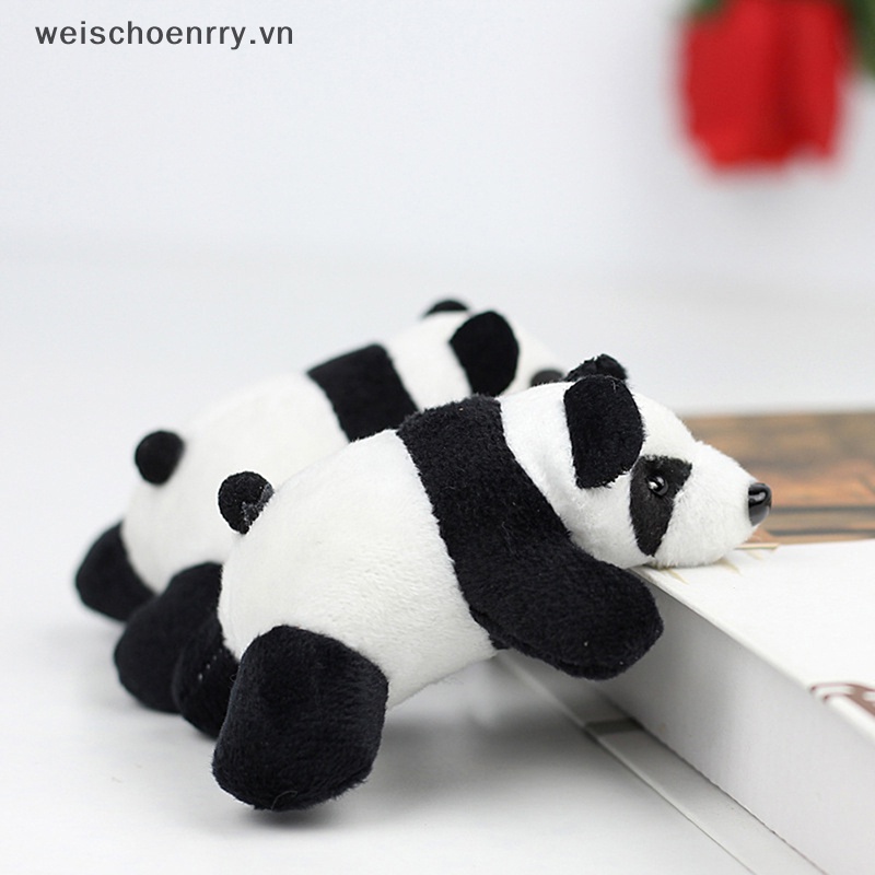 Móc Khóa Gấu Trúc Nhồi Bông Đang Nằm Dễ Thương