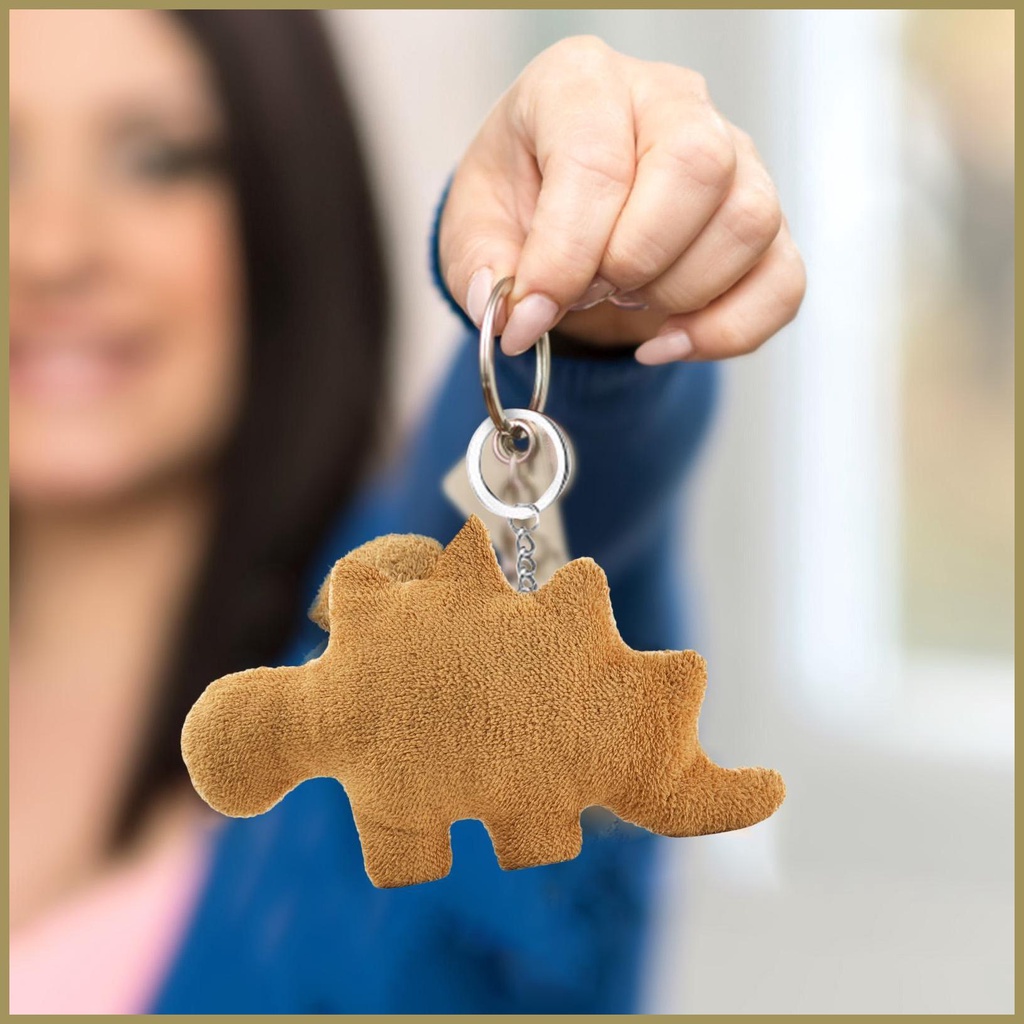 Móc Khóa Hình Gà / Khủng Long Nhồi Bông Đáng Yêu 2023 paca3vn paca3vn