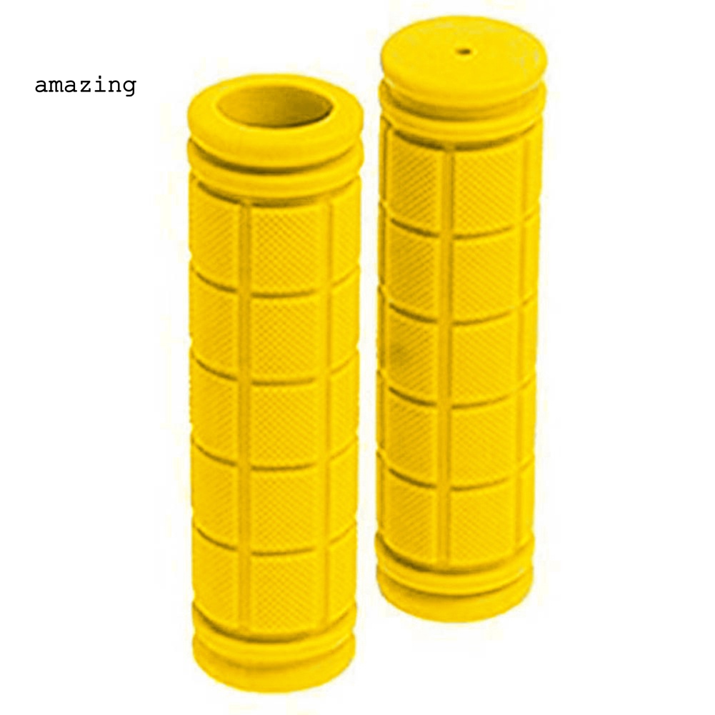 1 Cặp Vỏ Bọc Tay Lái Xe Đạp Hình Vuông Bằng Cao Su Gọn Nhẹ Chống Trượt Nhiều Màu Tùy Chọn