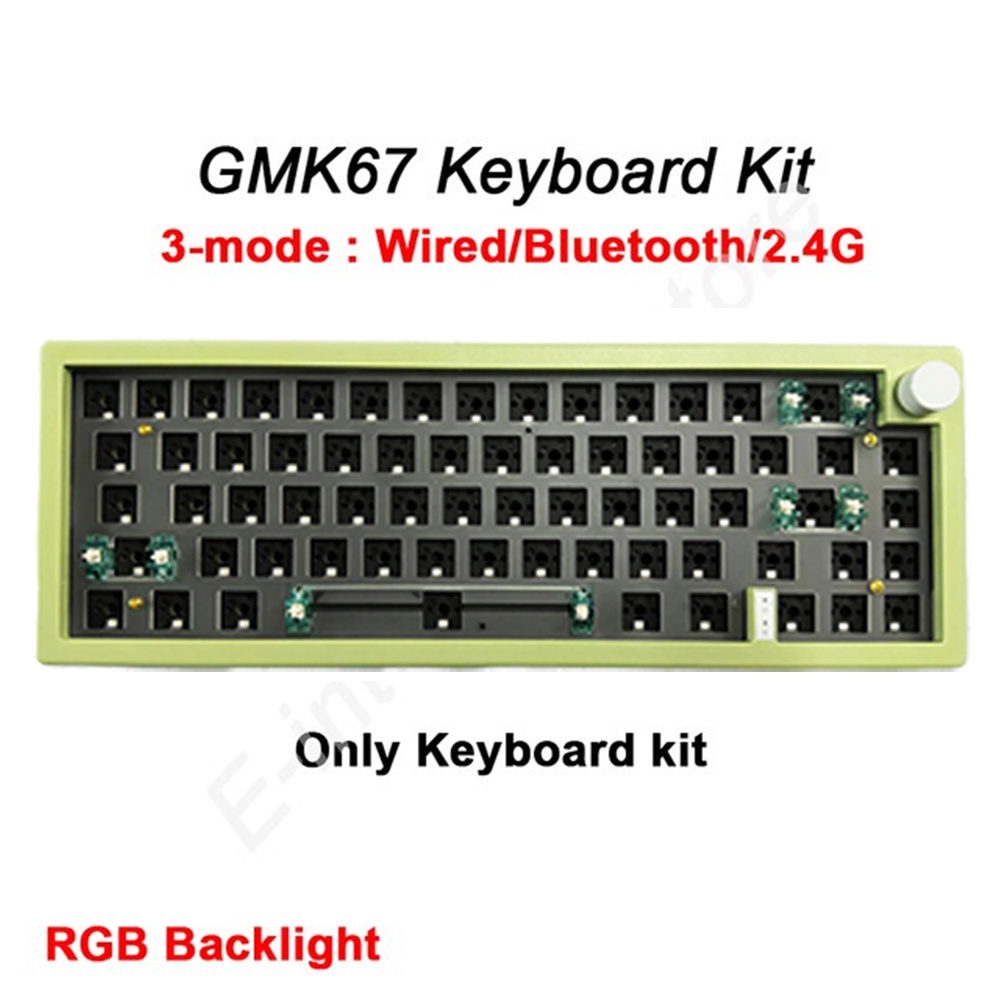 Bàn Phím Cơ GMK67 Bluetooth 2.4G 3 Chế Độ Không Dây Có Thể Tùy Chỉnh