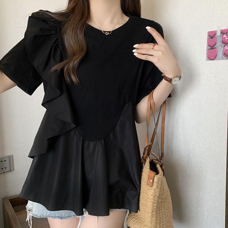 YHTN áo bầu xinh bigsize sơ mi bầu dễ thương Thời trang áo bầu xinh