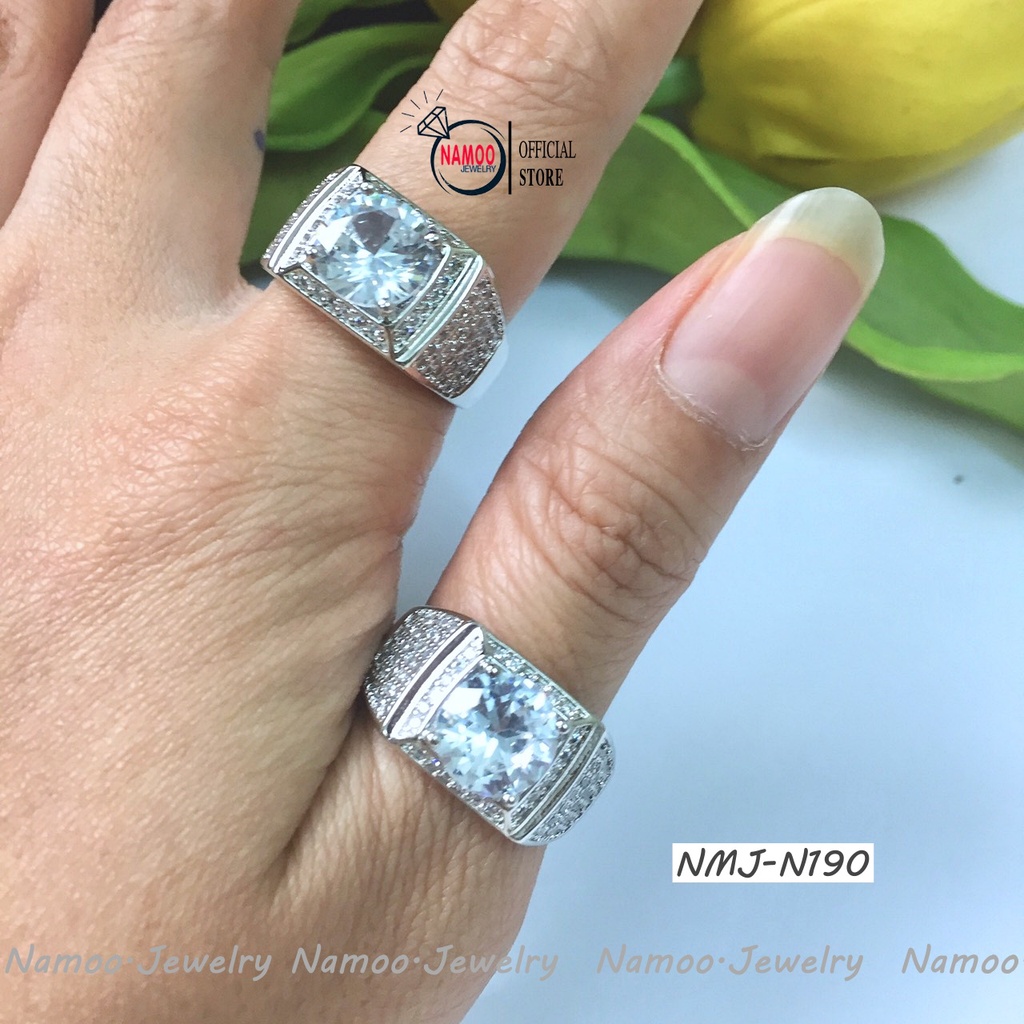 Nhẫn Nam NMJ N190 Bản Lớn Tự Chỉnh Độ Rộng
