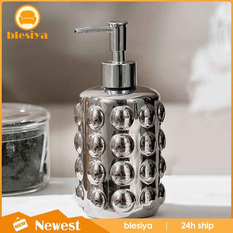 Bình Đựng Xà Phòng Rửa Tay Bằng Gốm Dung Tích 350ml Kèm Vòi Bơm Tiện Dụng