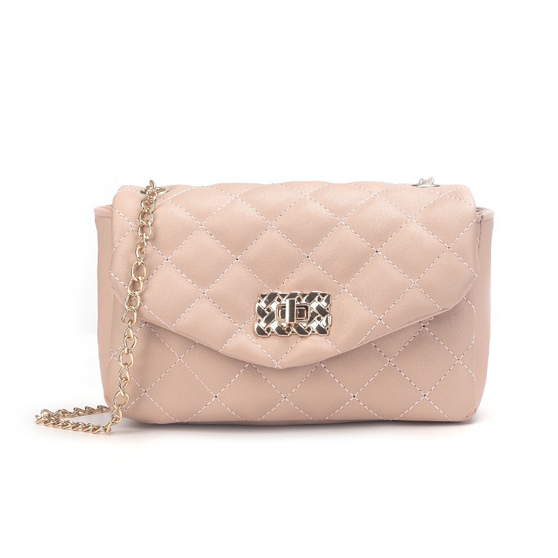 Túi Xách Đeo Vai Kiểu Vuông Nhỏ Đính Đá Phối Dây Xích Thời Trang Sành Điệu