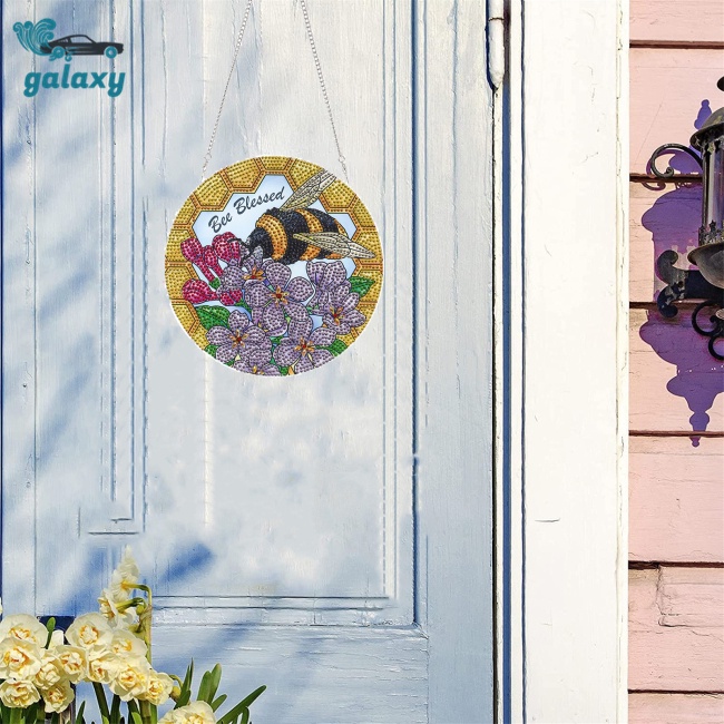 Galaxy Bộ Tranh Đính Đá Tự Làm Họa Tiết Chú Ong Đáng Yêu Trang Trí Nhà Cửa