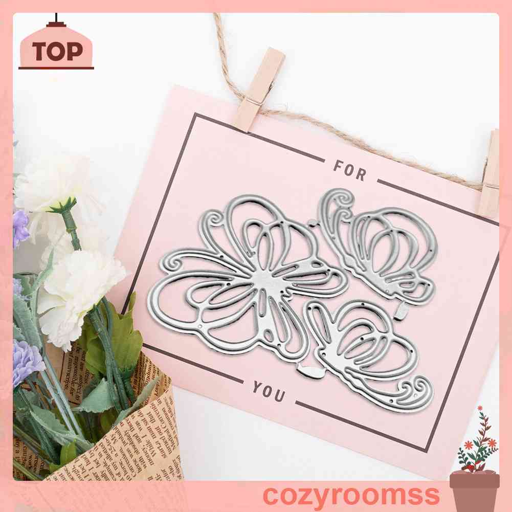 Khuôn Cắt Giấy Silicone Trong Suốt Hình Bươm Bướm