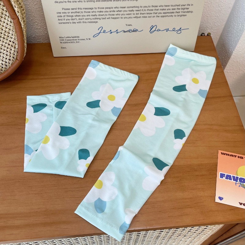 Găng Tay Chống Nắng Bằng Lụa Lạnh Màu Kẹo Dễ Thương Thời Trang Mùa Hè Cho Nữ