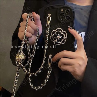 Ốp Điện Thoại Có Giá Đỡ Hình Hoa Trà Đen Sang Trọng Cho iPhone14pro max 13 12 11 14Promax 13pro 1211