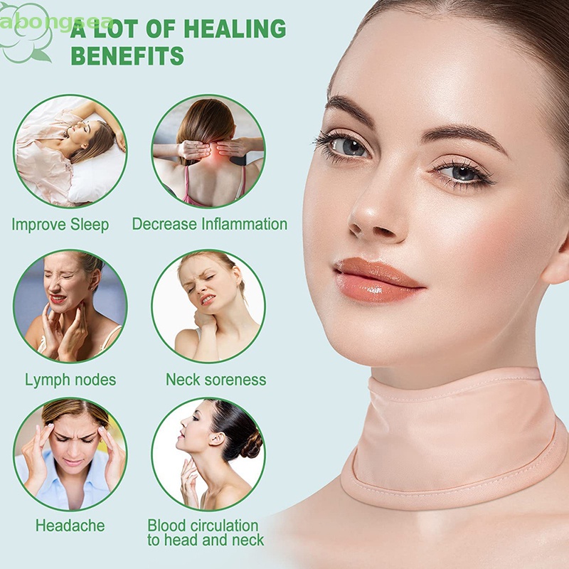 Abongsea Khăn Quấn Cổ Màu Trơn Có Thể Tái Sử Dụng